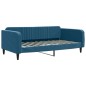 vidaXL Tagesbett Ausziehbar mit Schubladen Blau 100x200 cm Samt vidaXL Tagesbett Ausziehbar mit Schubladen Blau 100x200 cm Samt