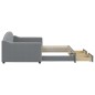 vidaXL Tagesbett Ausziehbar mit Schubladen Hellgrau 90x190 cm Stoff vidaXL Tagesbett Ausziehbar mit Schubladen Hellgrau 90x190 cm Stoff