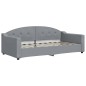 vidaXL Tagesbett Ausziehbar mit Schubladen Hellgrau 90x190 cm Stoff vidaXL Tagesbett Ausziehbar mit Schubladen Hellgrau 90x190 cm Stoff