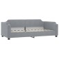 vidaXL Tagesbett Ausziehbar mit Schubladen Hellgrau 100x200 cm Stoff vidaXL Tagesbett Ausziehbar mit Schubladen Hellgrau 100x200 cm Stoff