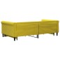 vidaXL Tagesbett Ausziehbar mit Schubladen Gelb 100x200 cm Samt