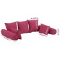 7-tlg. Dekokissen-Set Rosa Stoff 7-tlg. Dekokissen-Set Rosa Stoff