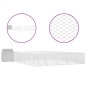 vidaXL Outdoor-Hundezwinger mit Dach Silbern 12x12x2,5m Stahl Verzinkt