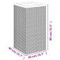 vidaXL Pflanzkübel Schwarz 40x40x80 cm Poly Rattan vidaXL Pflanzkübel Schwarz 40x40x80 cm Poly Rattan