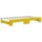 vidaXL Tagesbett Ausziehbar mit Matratzen Gelb 90x200 cm Samt vidaXL Tagesbett Ausziehbar mit Matratzen Gelb 90x200 cm Samt
