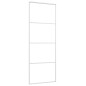 vidaXL Schiebetür ESG-Glas und Aluminium 76x205 cm Weiß vidaXL Schiebetür ESG-Glas und Aluminium 76x205 cm Weiß