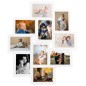 vidaXL Collage Bilderrahmen für 10x(13x18 cm) Fotos Weiß MDF vidaXL Collage Bilderrahmen für 10x(13x18 cm) Fotos Weiß MDF