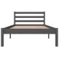 vidaXL Massivholzbett Kiefer 90x190 cm Grau vidaXL Massivholzbett Kiefer 90x190 cm Grau
