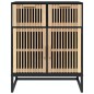 vidaXL Sideboard Schwarz 60x30x75 cm Holzwerkstoff vidaXL Sideboard Schwarz 60x30x75 cm Holzwerkstoff