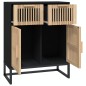 vidaXL Sideboard Schwarz 60x30x75 cm Holzwerkstoff vidaXL Sideboard Schwarz 60x30x75 cm Holzwerkstoff