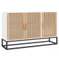 vidaXL Sideboard Weiß 105x30x65 cm Holzwerkstoff vidaXL Sideboard Weiß 105x30x65 cm Holzwerkstoff