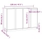 vidaXL Sideboard 120x35x80 cm Massivholz Kiefer vidaXL Sideboard 120x35x80 cm Massivholz Kiefer