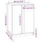 vidaXL Sideboard 60x35x80 cm Massivholz Kiefer vidaXL Sideboard 60x35x80 cm Massivholz Kiefer