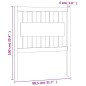 vidaXL Bett-Kopfteil 80,5x4x100 cm Massivholz Kiefer vidaXL Bett-Kopfteil 80,5x4x100 cm Massivholz Kiefer