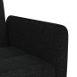 Schlafsofa mit Getränkehaltern Schwarz Stoff Schlafsofa mit Getränkehaltern Schwarz Stoff