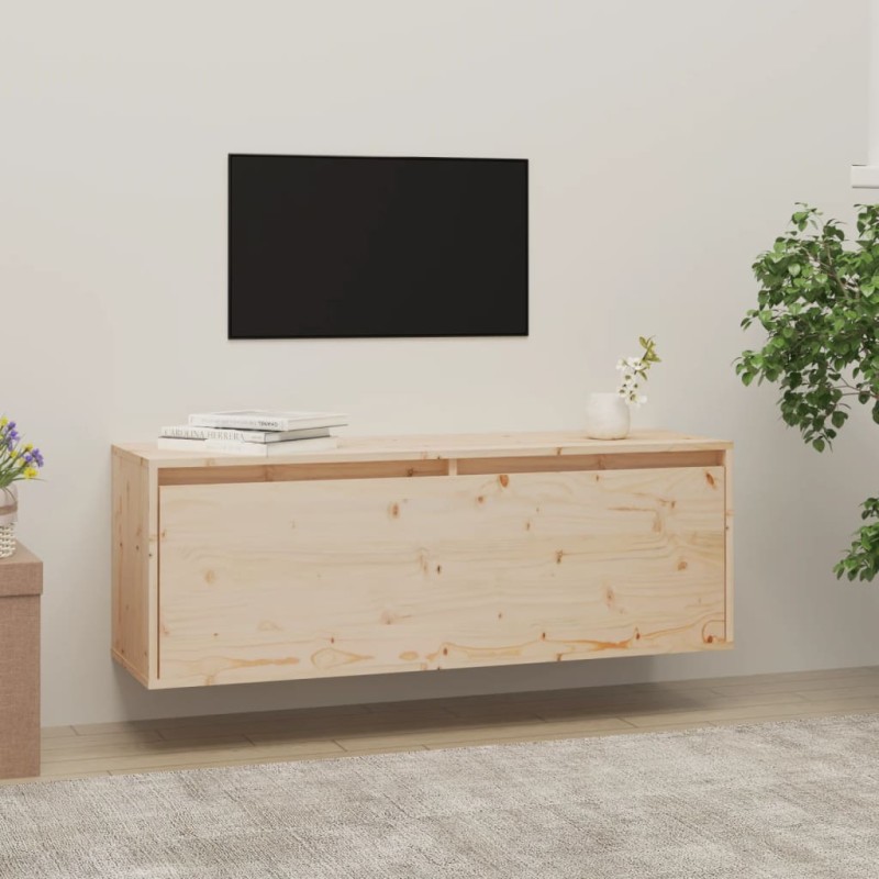 vidaXL Wandschrank 100x30x35 cm Massivholz Kiefer vidaXL Wandschrank 100x30x35 cm Massivholz Kiefer