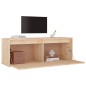vidaXL Wandschrank 100x30x35 cm Massivholz Kiefer vidaXL Wandschrank 100x30x35 cm Massivholz Kiefer