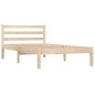 vidaXL Massivholzbett Kiefer 90x190 cm