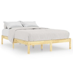 vidaXL Massivholzbett Kiefernholz 140x190 cm
