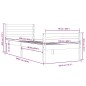 vidaXL Massivholzbett 100x200 cm vidaXL Massivholzbett 100x200 cm