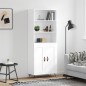 vidaXL Highboard Weiß 69,5x34x180 cm Holzwerkstoff vidaXL Highboard Weiß 69,5x34x180 cm Holzwerkstoff