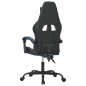 Gaming-Stuhl Drehbar Schwarz und Blau Kunstleder Gaming-Stuhl Drehbar Schwarz und Blau Kunstleder