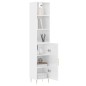 vidaXL Highboard Weiß 34,5x34x180 cm Holzwerkstoff vidaXL Highboard Weiß 34,5x34x180 cm Holzwerkstoff