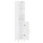 vidaXL Highboard Weiß 34,5x34x180 cm Holzwerkstoff vidaXL Highboard Weiß 34,5x34x180 cm Holzwerkstoff