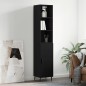 vidaXL Highboard Schwarz 34,5x34x180 cm Holzwerkstoff vidaXL Highboard Schwarz 34,5x34x180 cm Holzwerkstoff