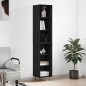 vidaXL Highboard Schwarz 34,5x32,5x180 cm Holzwerkstoff vidaXL Highboard Schwarz 34,5x32,5x180 cm Holzwerkstoff