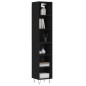 vidaXL Highboard Schwarz 34,5x32,5x180 cm Holzwerkstoff vidaXL Highboard Schwarz 34,5x32,5x180 cm Holzwerkstoff