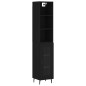 vidaXL Highboard Schwarz 34,5x34x180 cm Holzwerkstoff vidaXL Highboard Schwarz 34,5x34x180 cm Holzwerkstoff