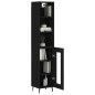 vidaXL Highboard Schwarz 34,5x34x180 cm Holzwerkstoff vidaXL Highboard Schwarz 34,5x34x180 cm Holzwerkstoff