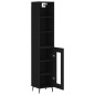 vidaXL Highboard Schwarz 34,5x34x180 cm Holzwerkstoff vidaXL Highboard Schwarz 34,5x34x180 cm Holzwerkstoff
