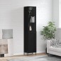 vidaXL Highboard Schwarz 34,5x34x180 cm Holzwerkstoff vidaXL Highboard Schwarz 34,5x34x180 cm Holzwerkstoff