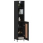 vidaXL Highboard Schwarz 34,5x34x180 cm Holzwerkstoff vidaXL Highboard Schwarz 34,5x34x180 cm Holzwerkstoff