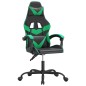 Gaming-Stuhl Drehbar Schwarz und Grün Kunstleder Gaming-Stuhl Drehbar Schwarz und Grün Kunstleder