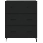 vidaXL Highboard Schwarz 69,5x34x180 cm Holzwerkstoff vidaXL Highboard Schwarz 69,5x34x180 cm Holzwerkstoff
