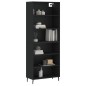 vidaXL Highboard Schwarz 69,5x32,5x180 cm Holzwerkstoff vidaXL Highboard Schwarz 69,5x32,5x180 cm Holzwerkstoff