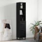 vidaXL Highboard Schwarz 34,5x34x180 cm Holzwerkstoff vidaXL Highboard Schwarz 34,5x34x180 cm Holzwerkstoff