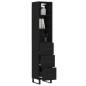 vidaXL Highboard Schwarz 34,5x34x180 cm Holzwerkstoff vidaXL Highboard Schwarz 34,5x34x180 cm Holzwerkstoff