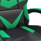 Gaming-Stuhl Drehbar Schwarz und Grün Kunstleder Gaming-Stuhl Drehbar Schwarz und Grün Kunstleder