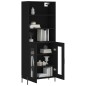 vidaXL Highboard Schwarz 69,5x34x180 cm Holzwerkstoff vidaXL Highboard Schwarz 69,5x34x180 cm Holzwerkstoff