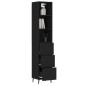 vidaXL Highboard Schwarz 34,5x34x180 cm Holzwerkstoff vidaXL Highboard Schwarz 34,5x34x180 cm Holzwerkstoff