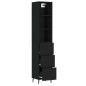 vidaXL Highboard Schwarz 34,5x34x180 cm Holzwerkstoff vidaXL Highboard Schwarz 34,5x34x180 cm Holzwerkstoff