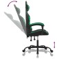 Gaming-Stuhl Drehbar Schwarz und Grün Kunstleder Gaming-Stuhl Drehbar Schwarz und Grün Kunstleder