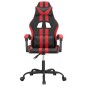 Gaming-Stuhl Drehbar Schwarz und Rot Kunstleder Gaming-Stuhl Drehbar Schwarz und Rot Kunstleder