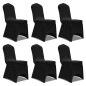 vidaXL Stretch-Stuhlhussen 12 Stk. Schwarz vidaXL Stretch-Stuhlhussen 12 Stk. Schwarz