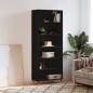 vidaXL Highboard Schwarz 69,5x32,5x180 cm Holzwerkstoff vidaXL Highboard Schwarz 69,5x32,5x180 cm Holzwerkstoff