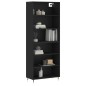 vidaXL Highboard Schwarz 69,5x32,5x180 cm Holzwerkstoff vidaXL Highboard Schwarz 69,5x32,5x180 cm Holzwerkstoff